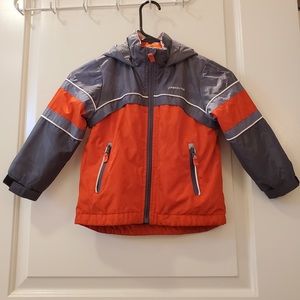 LONDON FOG Hooded, Fleece-Lined Raincoat